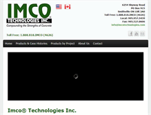 Tablet Screenshot of imcotechnologies.com